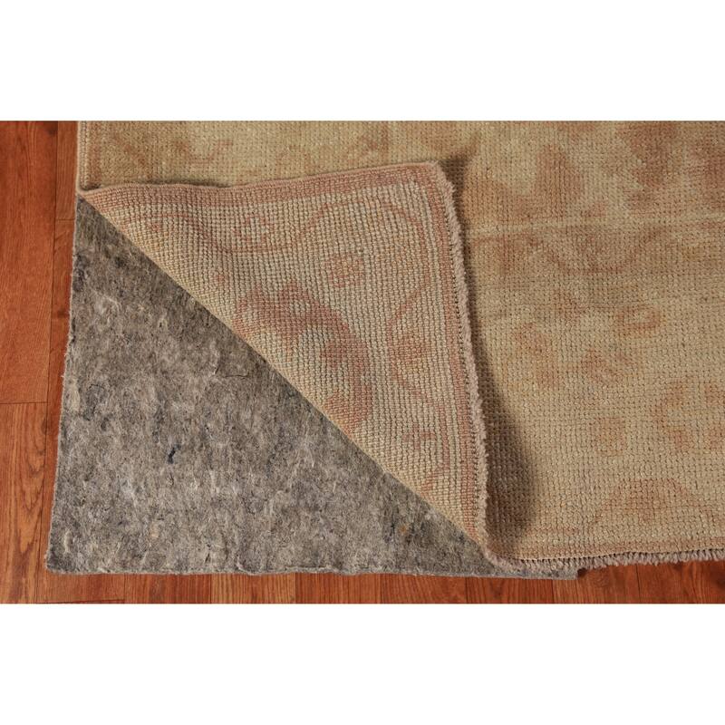 Hand Knotted Oriental 100% Wool Carpet Transitional All-Over Oranges & Rust Oushak Area Rug - 15' 7'' X 6' 8''