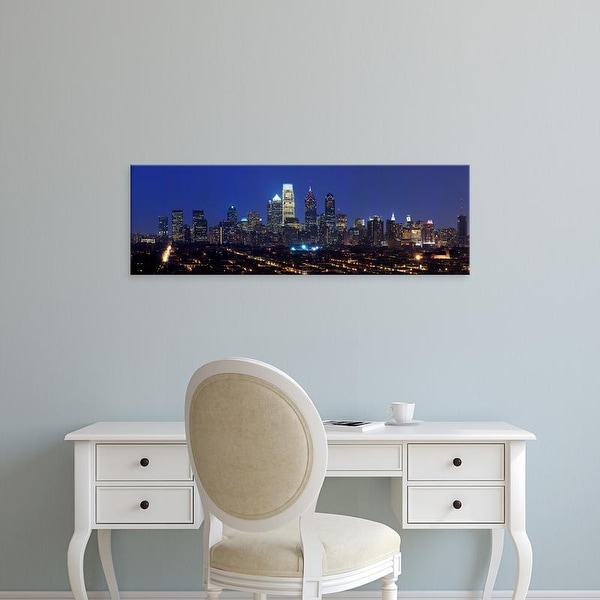 Easy Art Prints Panoramic Image 'Comcast Center, Center City, Philadelphia, Pennsylvania' Canvas Art