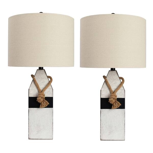Shop Brendan Resin And Rope Buoy Table Lamp Set Of 2 Overstock