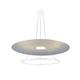 Option Matte White Metal & Silver Leaf Reflector