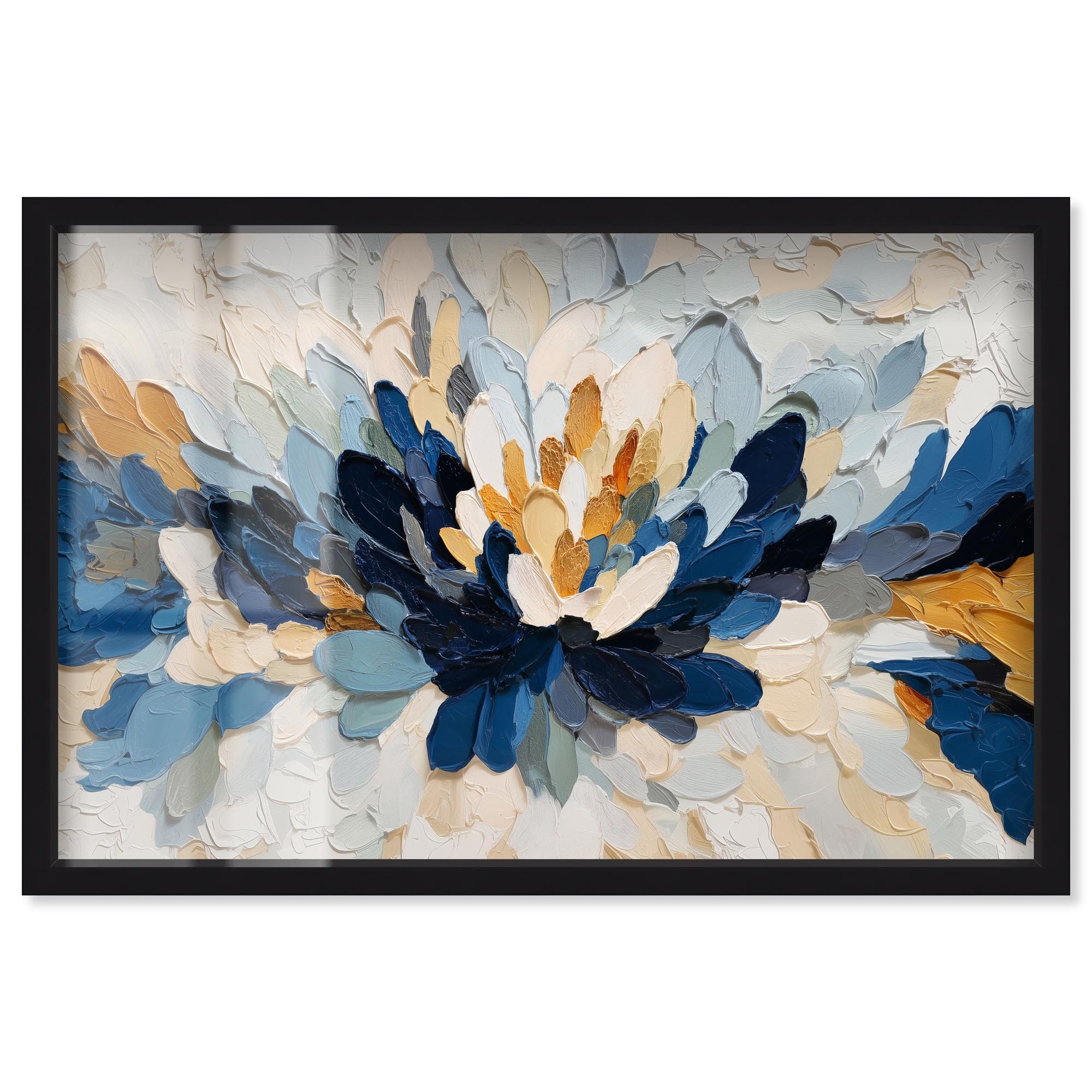 Cold Sea Pink Floral Art Shadowbox Print by Art Remedy