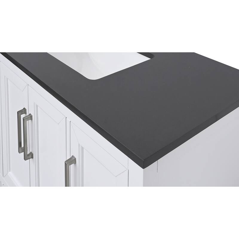 Avanity Quartz Vanity Top with Rectangular Undermount Sinks