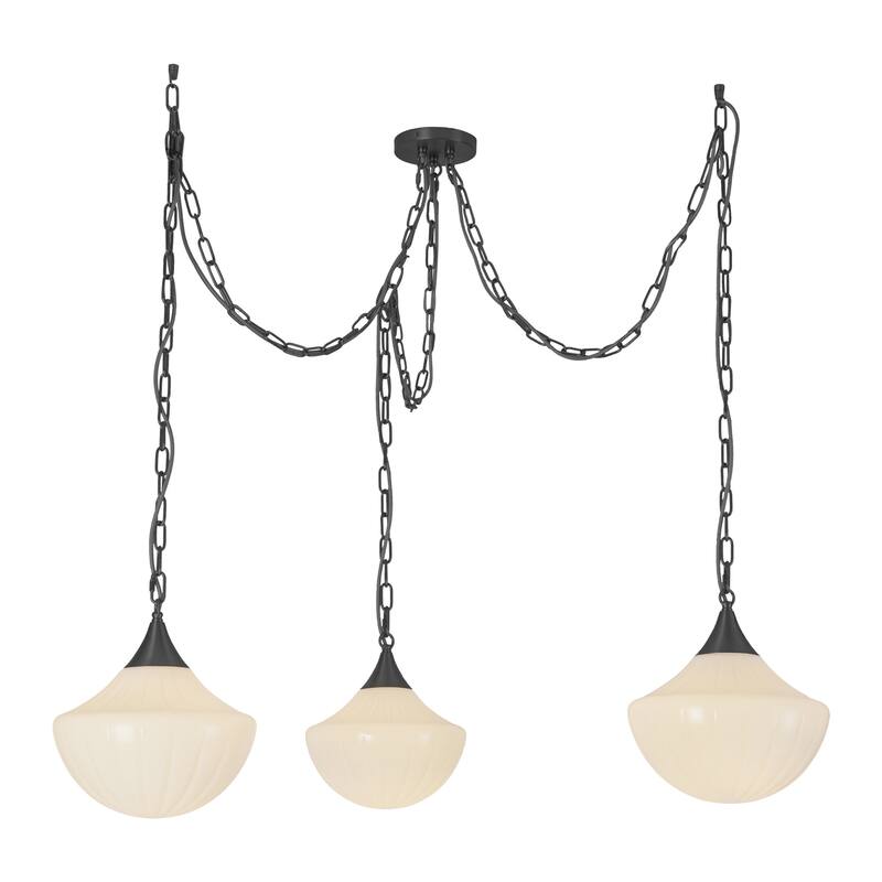 Alora Lighting MP651312 Farrah 3 Light 12" Wide Multi Light Pendant