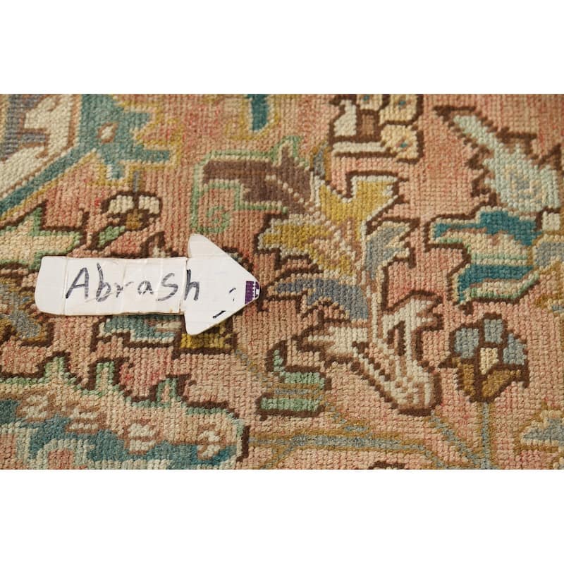 Geometric Heriz Persian Antique Area Rug Handmade Bedroom Wool Carpet - 7'7"x 10'9"