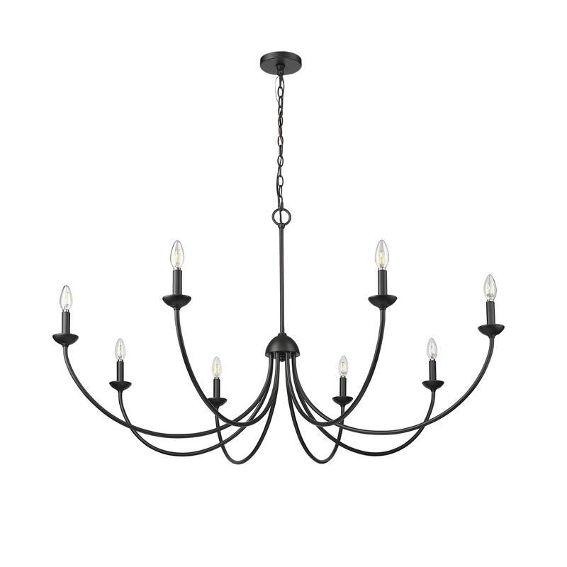 Millennium Lighting 12408 Huxley 8 Light 52" Wide Taper Candle Style