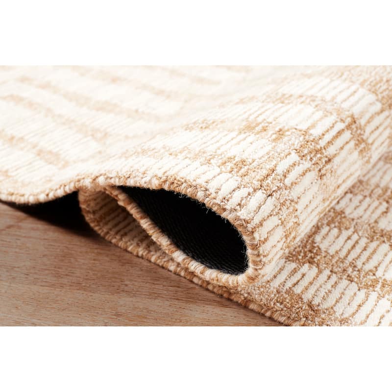 Terra by Obeetee Shadows Static Wheat Rug