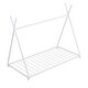 preview thumbnail 10 of 32, Metal Twin House Platform Bed - Triangle Structure for Kids' Imagination