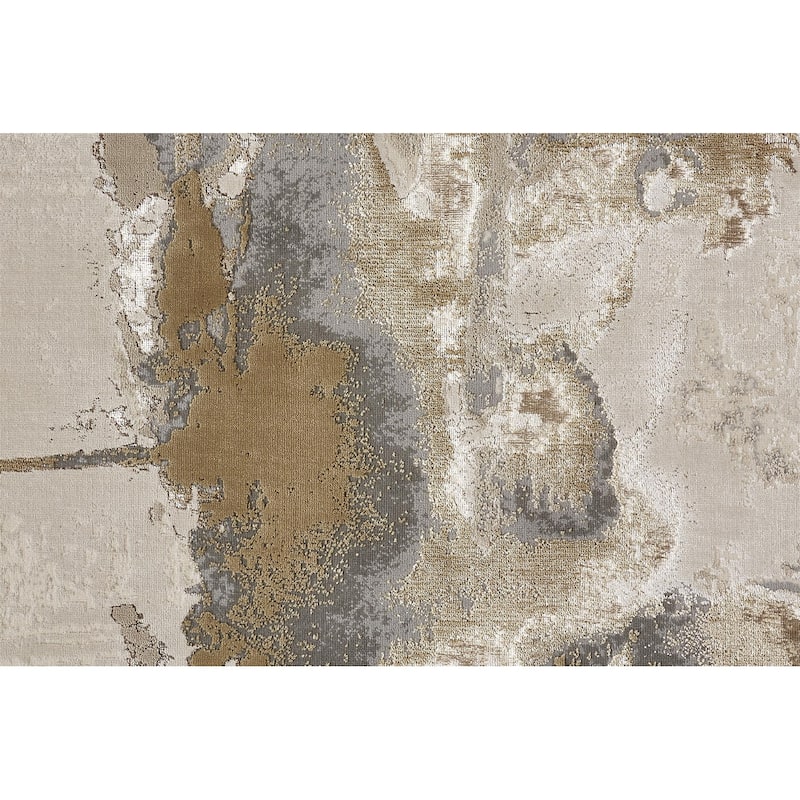 Zewo Abstract Area Rug By HomeRoots - 9' x 12'