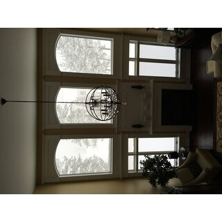 Shop Foucault's Orb Crystal Iron 6-light Chandelier - Free ...