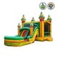 preview thumbnail 3 of 5, JumpOrange Fiesta Commercial Grade Bounce House Water Slide Combo with Attached Pool & Air Blower, Outdoor Inflatable Kids Play