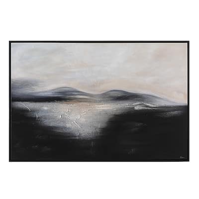 Suez 40" H x 60" W Canvas Art, Blue