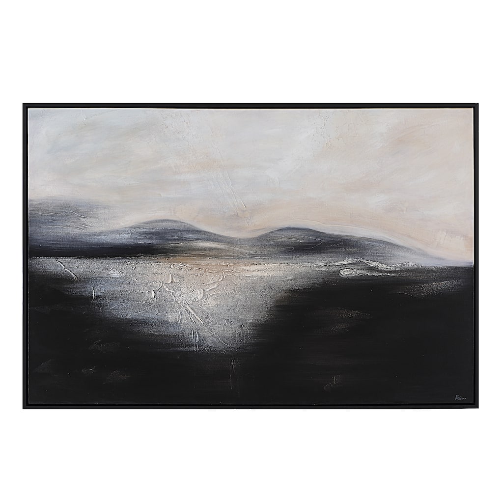 Suez 40" H x 60" W Canvas Art, Blue