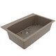 preview thumbnail 13 of 82, Karran Drop-In Quartz 33 in. 1-Hole Single Bowl Kitchen Sink Kit