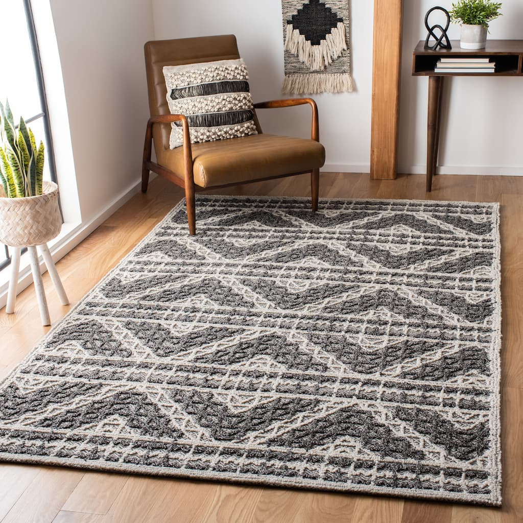 SAFAVIEH Handmade Trace Anika Wool/ Viscose Rug