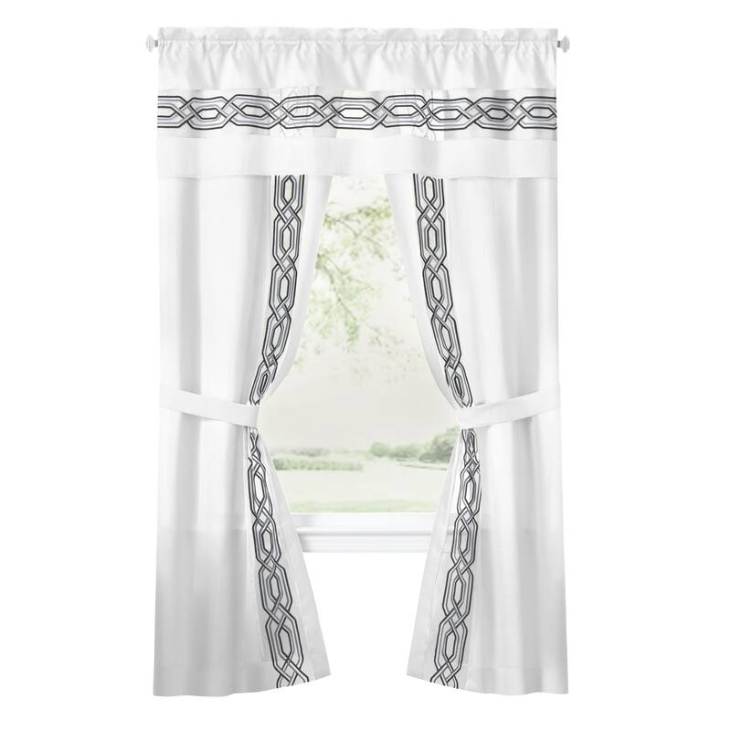 Achim Paige 5 Piece Window Curtain Set