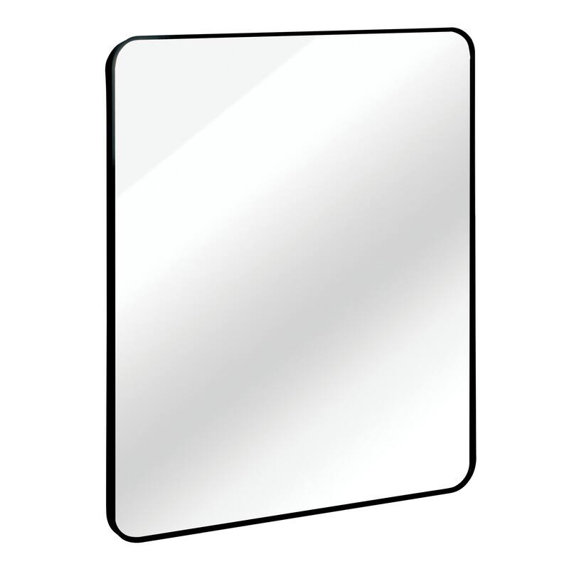 GDFStudio - Lucentia Luxury Modern Rectangular Bathroom Vanity Decorative Mirror with Metal Frame & Clean Architectural Profile