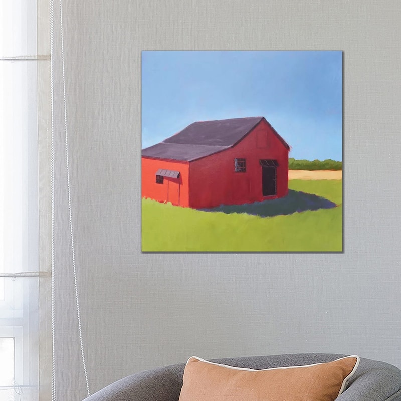 iCanvas "Primary Barns V" by Carol Young Canvas Print - 26x26x1.5