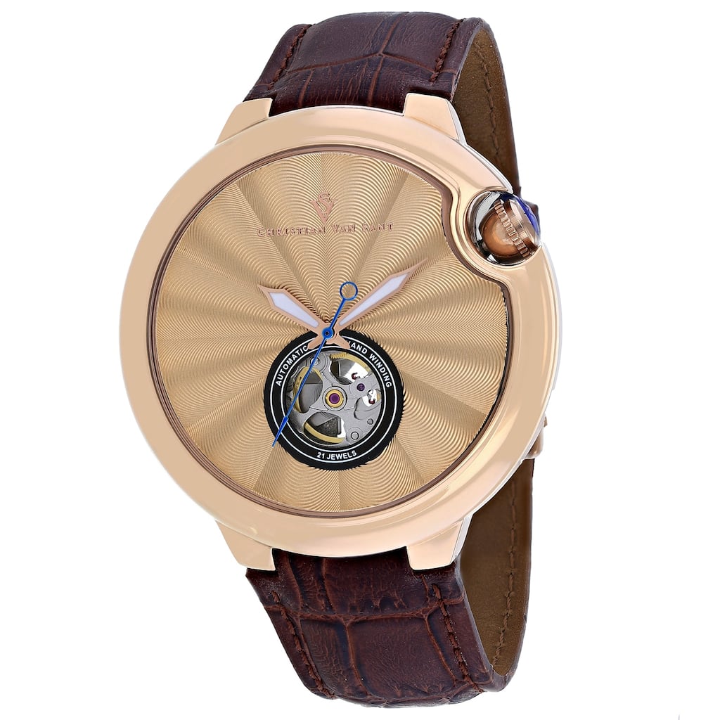 Christian Van Sant Men's Cyclone Automatic Black Dial Watch - CV0148 - 6 (36)