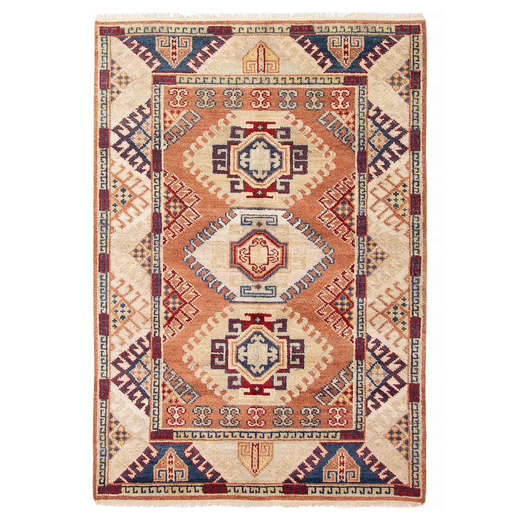 ECARPETGALLERY Hand-knotted Jules Serapi Copper Wool Rug - 5'5 x 7'9