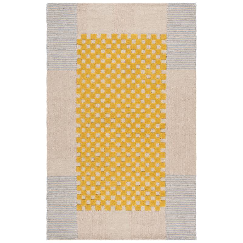 SAFAVIEH Handmade Genre Kiek Checkered Wool Rug