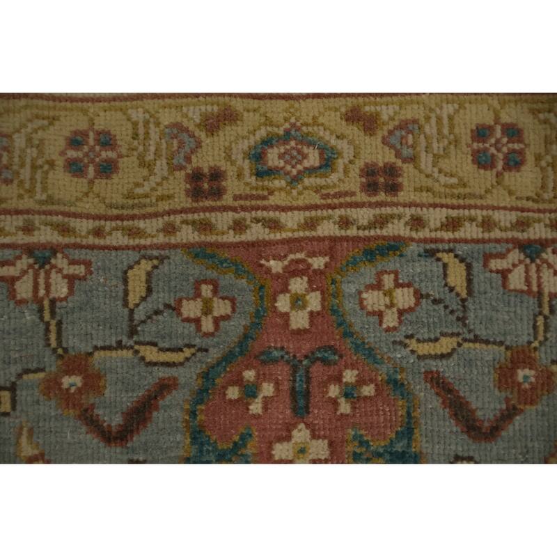 Hand Knotted Oriental 100% Wool Carpet Traditional All-Over Navy Blue & Blues Ziegler Area Rug - 4' 0'' X 2' 0''