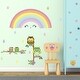 preview thumbnail 2 of 4, Walplus Colorful Rainbow Owl Tree Children Wall Sticker Nursery Decor