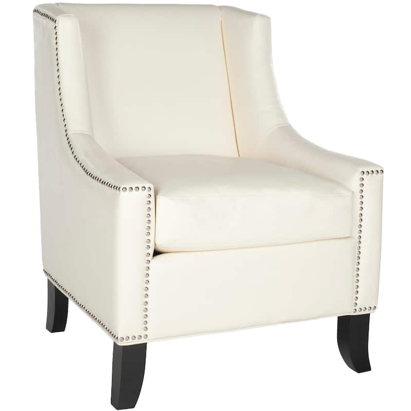 SAFAVIEH Jenilee Antique White Club Chair - 28.3" x 31.1" x 35.8" - 28Wx31Dx36H