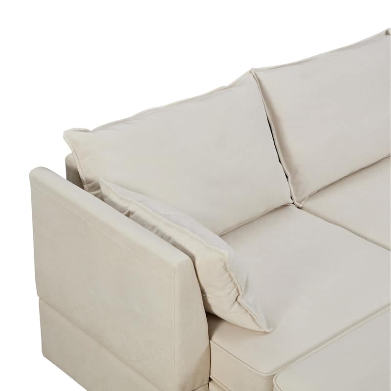 Merax Modern Large U-Shape Modular Sectional Sofa