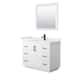 Option White, Black Trim, White Quartz Top