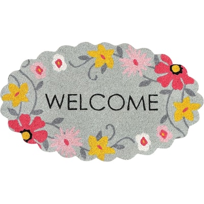 A1HC Natural Coco Coir Door Mat with Heavy Duty Non-Slip PVC Backing 18" x 30"