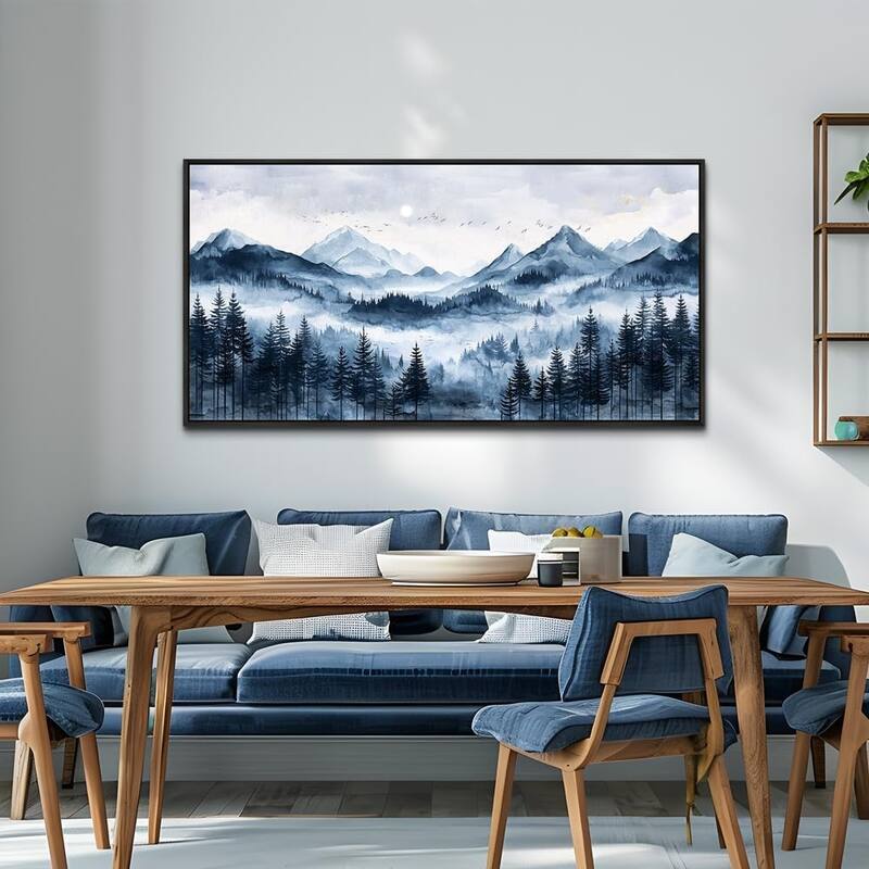 Misty and Fog Forest Painting Mountain Landscape Pictures Artworks