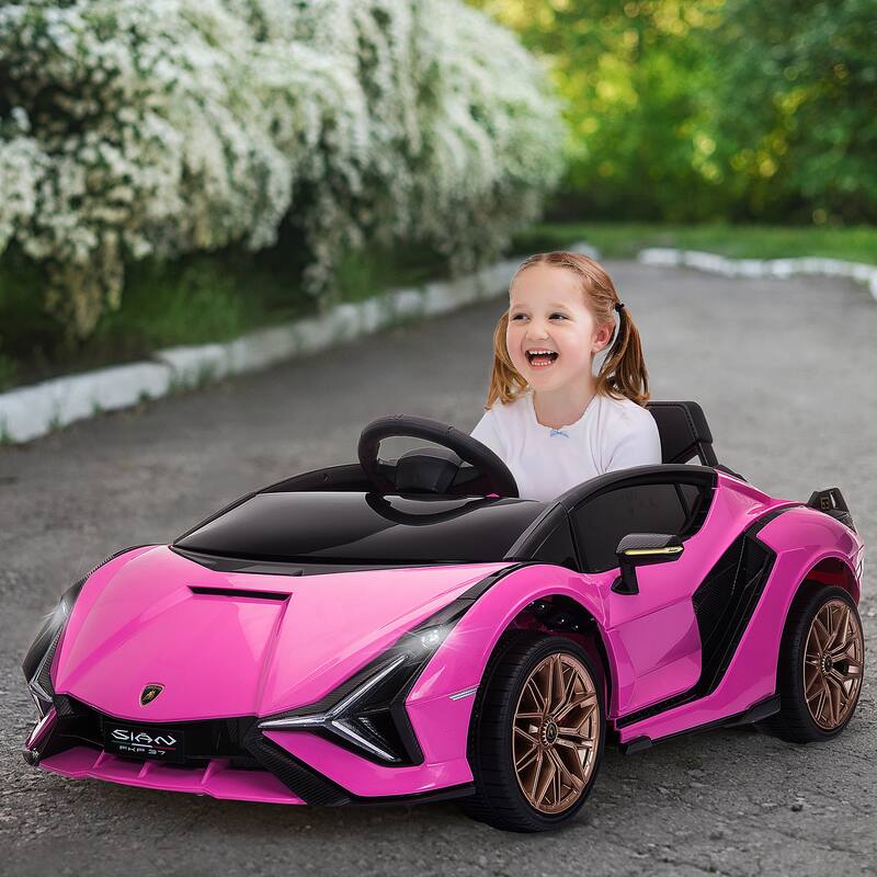 Lamborghini SIAN Licensed Kids Ride-On Car - 12V Battery-Powered Electric Sports Car with Remote Control for Ages 3-5