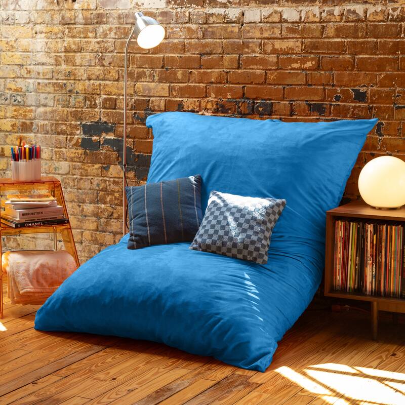 Jaxx 5.5' Huge Bean Bag Floor Pillow and Lounger for Adults - Microsuede