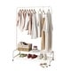 Clothing Garment Rack with Shelves, Metal Cloth Hanger Rack Stand ...