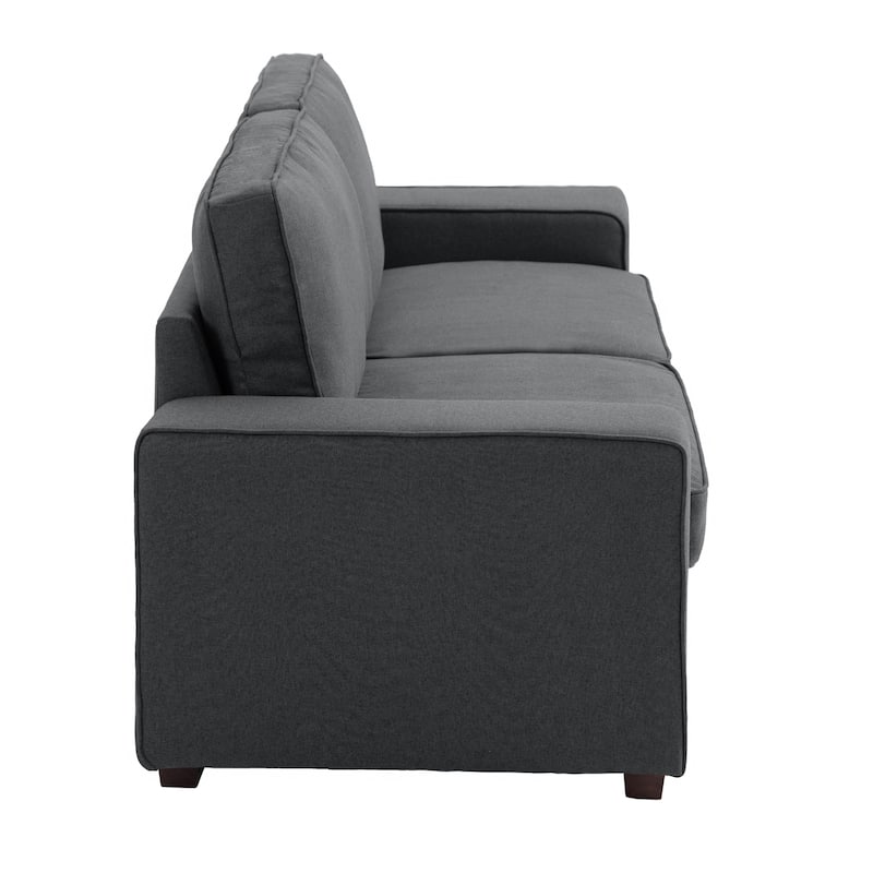 80.1" Wide Linen Corduroy Loveseat Living Room Sofa Couch
