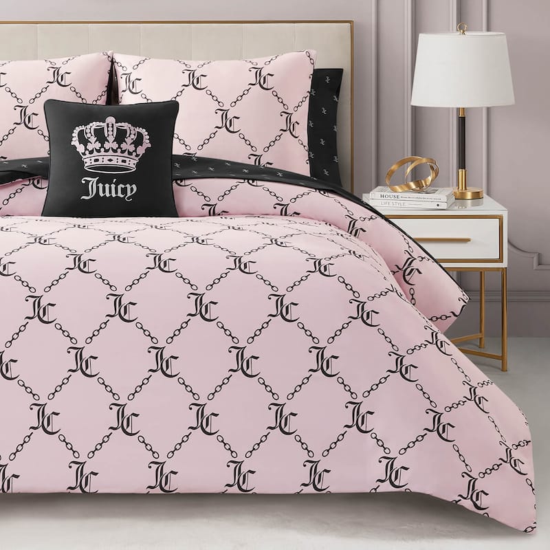 Juicy Couture Link Printed Bed-in-a-Bag Comforter Set