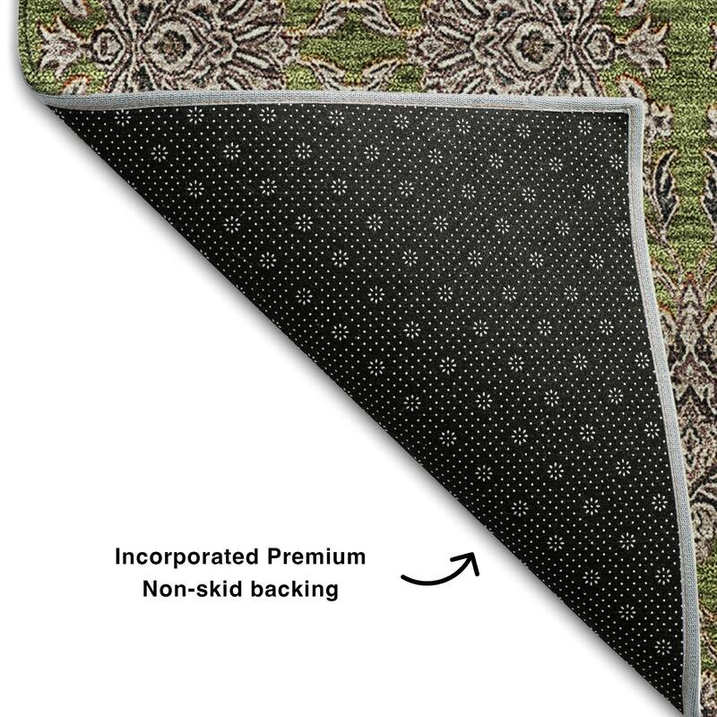 Premium Washable Super Soft Floral Borderless Mayfield Rug