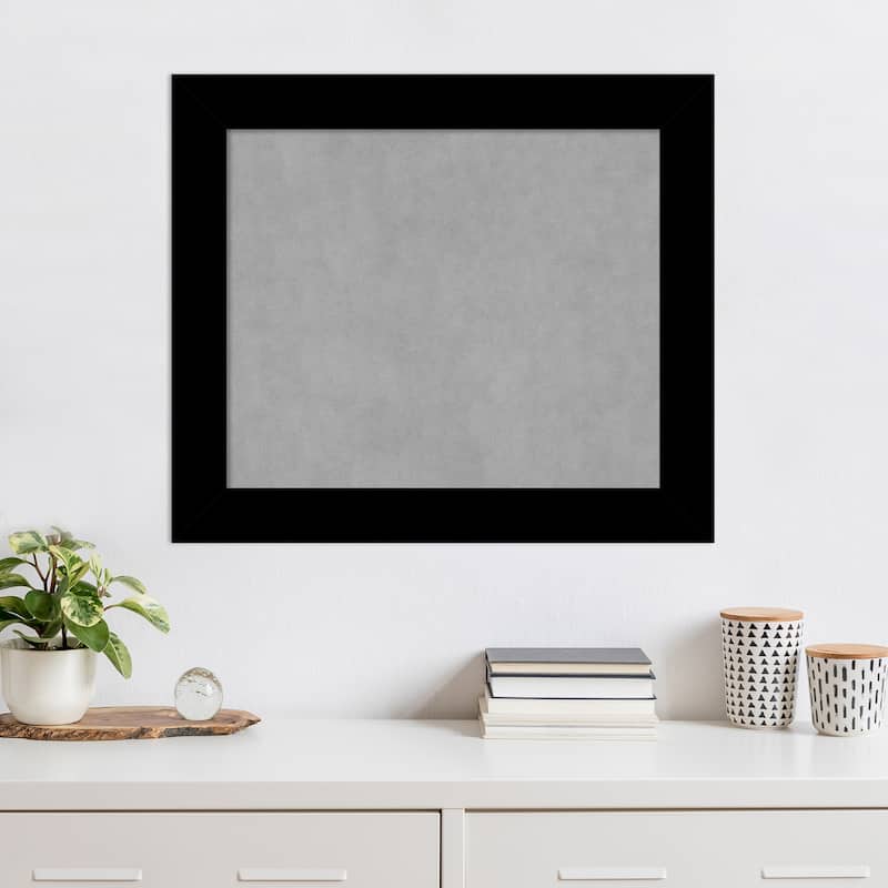 Amanti Art Basic Black Framed Magnetic Board
