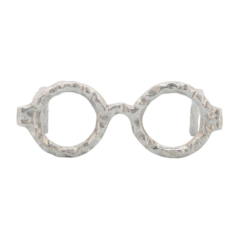 Sagebrook Home Abstract Modern Metal Glasses Aluminum Sculpture Decorative Object