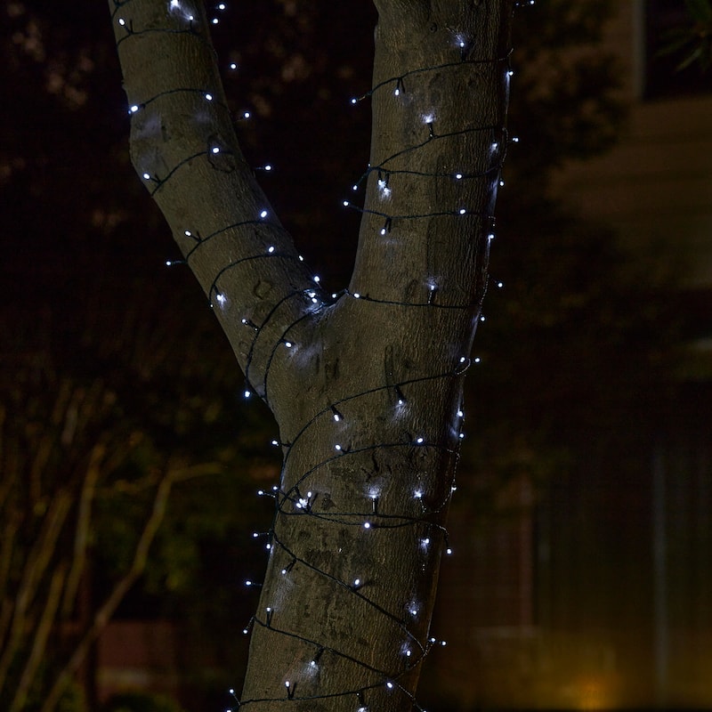 Glitzhome Set of 2 Outdoor Solar String Light with 50 LEDs/100LEDs - 22Ft
