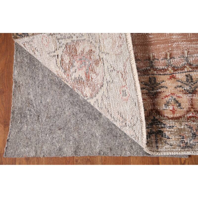 Distressed Sparta Turkish Vintage Rug Hand-Knotted Wool Carpet - 5'0"x 8'11"