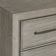 preview thumbnail 6 of 11, Roundhill Furniture Ennesley 3-Piece Gray Wood Bedroom Set, Upholstered Panel Bed and 2 Nightstands