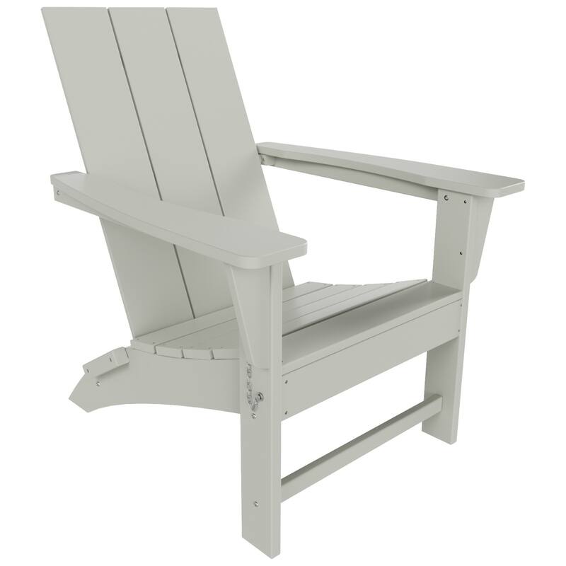 Shoreside Modern Eco-Friendly All Weather Commercial-Residential Folding Adirondack Chair