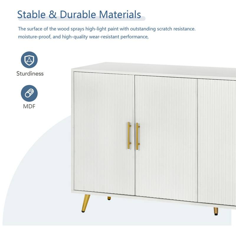 Media TV Console or Storage Cabinet and Adjustable Shelves
