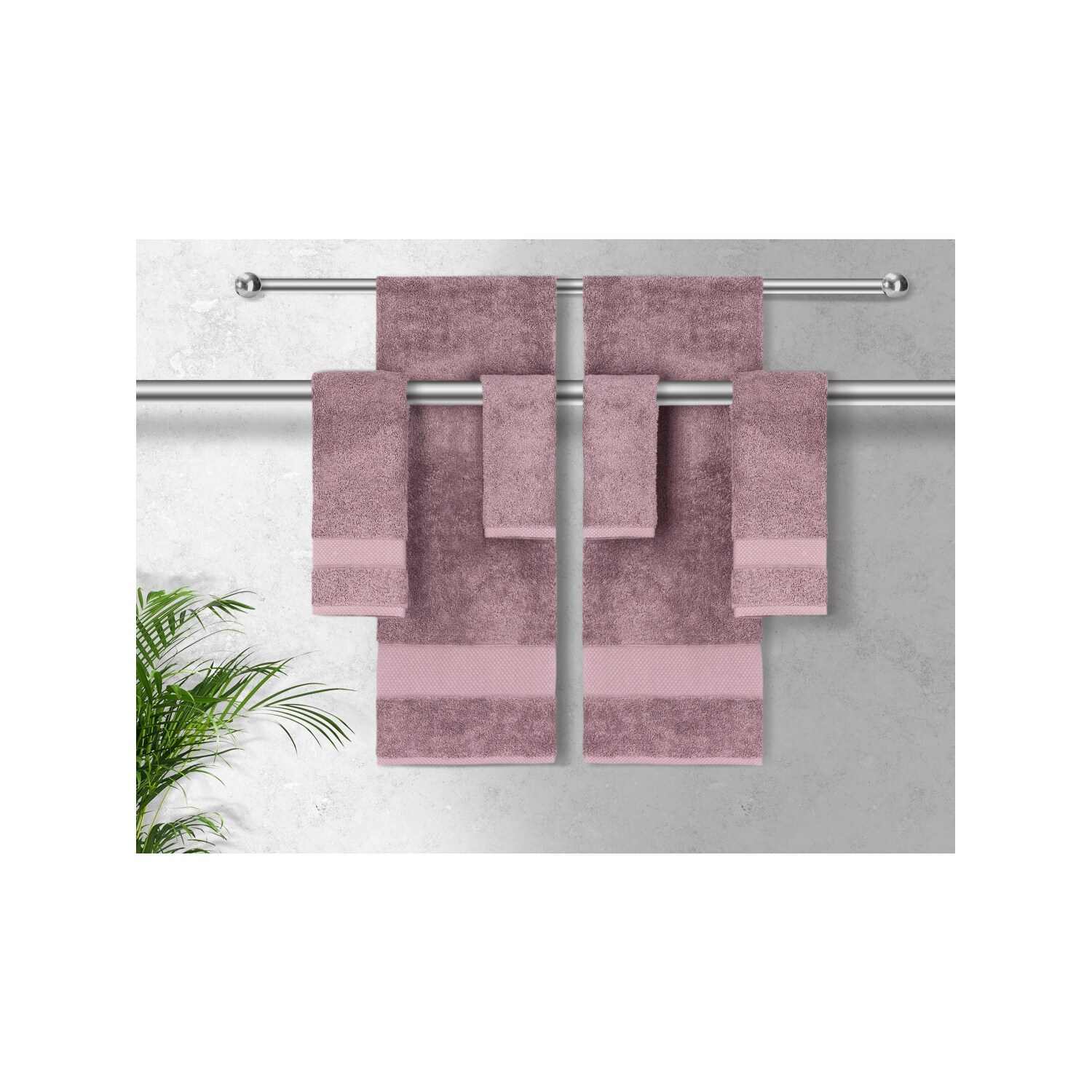 Classic Turkish Towels Luxury Madison Bath Towel 8 Piece Set On