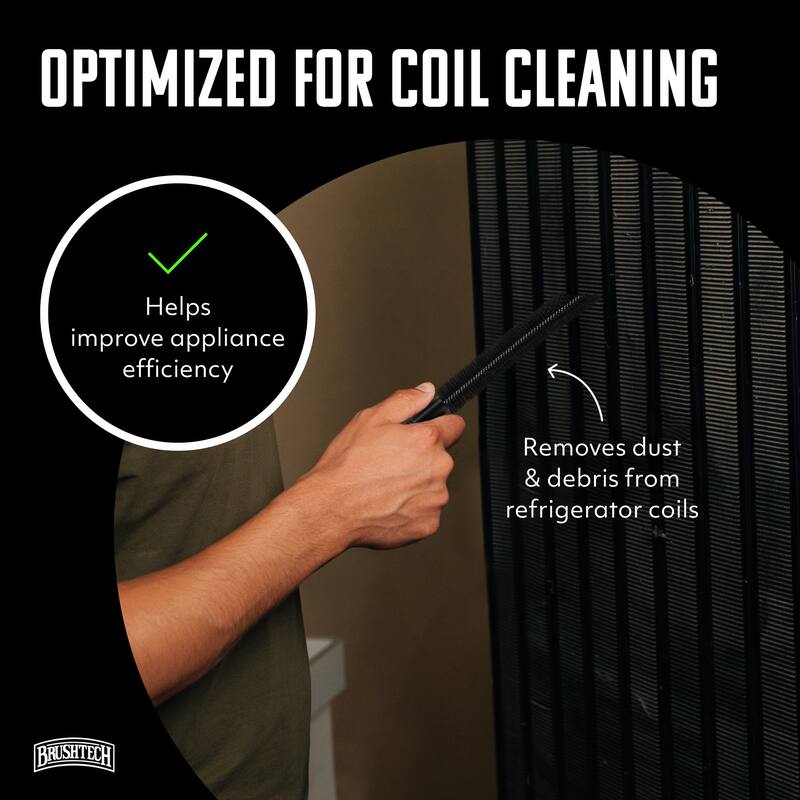Brushtech Refrigerator Coil Cleaning Brush - 15.25"