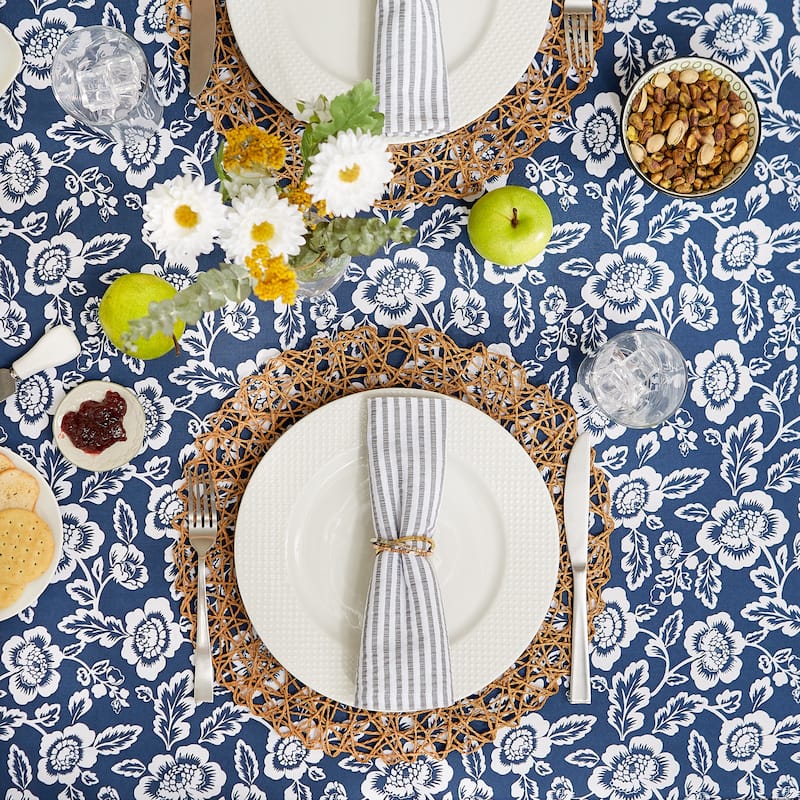 DII Garden Floral Print Outdoor Tablecloths