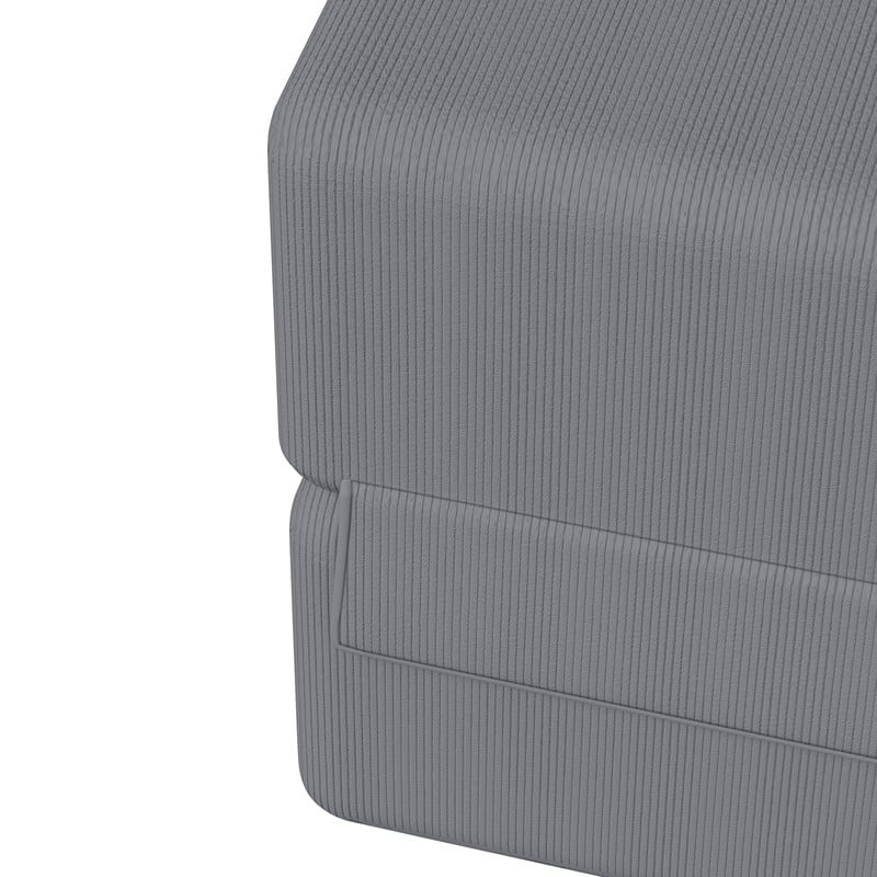 Corduroy Compression Convertible Folding Sectional Sofas (Set of 2)