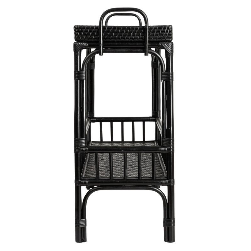 2-Tier Rattan Bar Storage Tray
