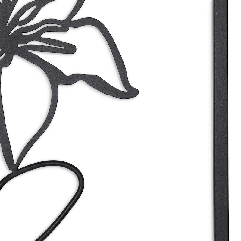 Haven & Holly, Floral Metal Wall Decor